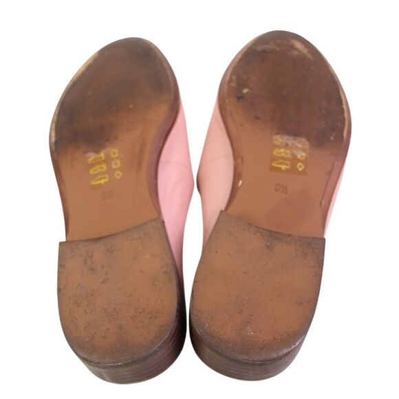 Madewell PINK GENUINE LEATHER LOW HEEL ALMOND TOE SANDALS MULES SHOES Sz 9.5 - Picture 9 of 12